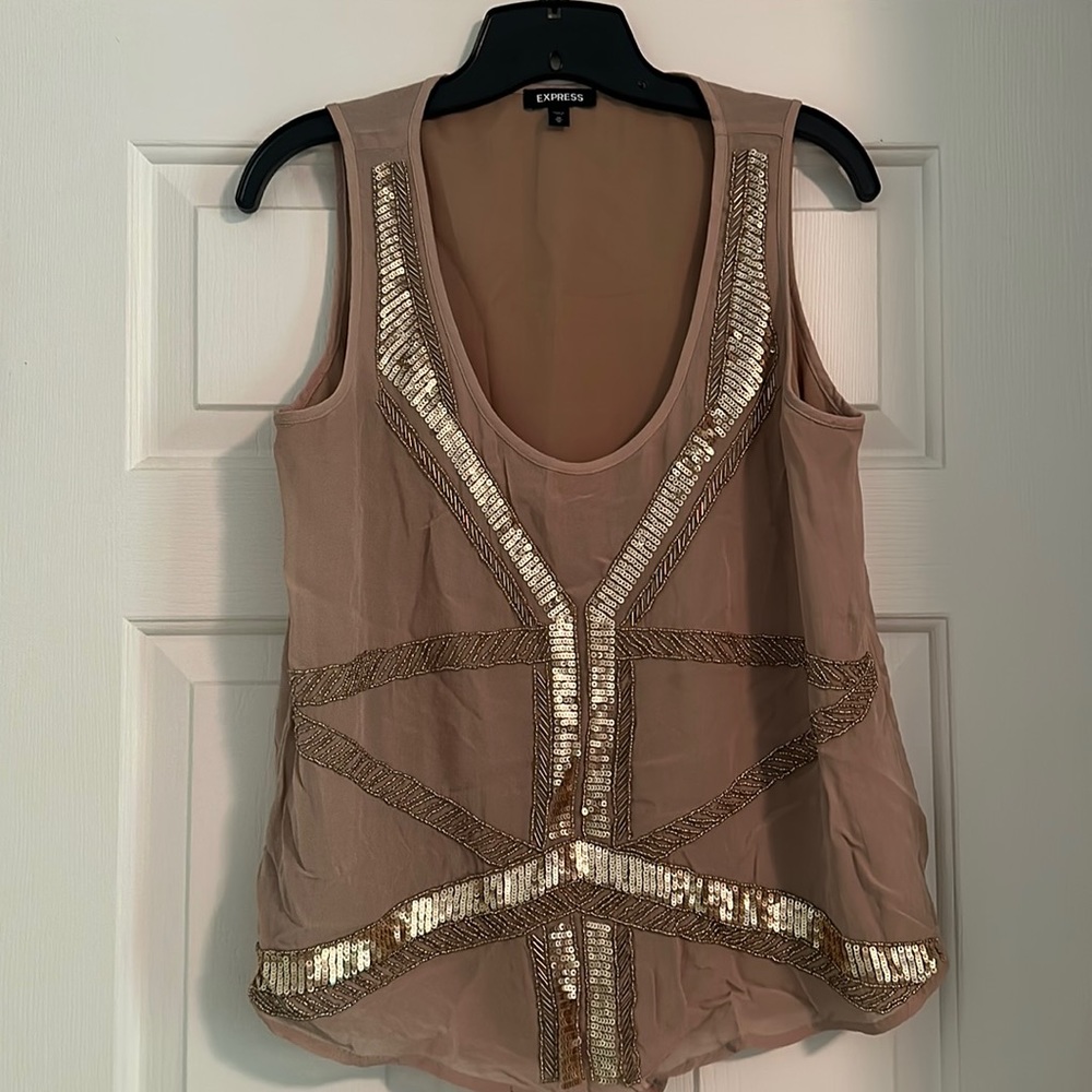Express sequin tank! (Don’t mind the few wrinkles)